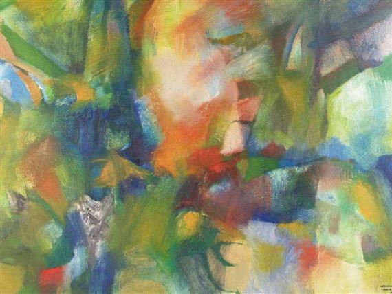 Abstrakte Farbkomposition im Stile des Orphismus by Jacques Courtade