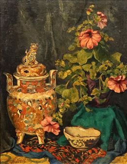 Oriental Wares and Flowers - Alfred Souci