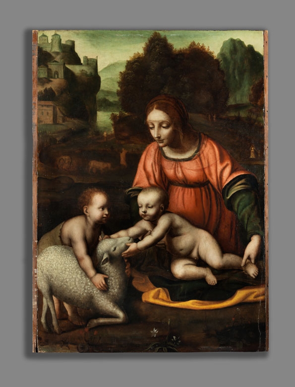 Bernardino Luini | VIRGIN AND CHILD, THE JOHN BOYS AND THE LAMB OF GOD ...