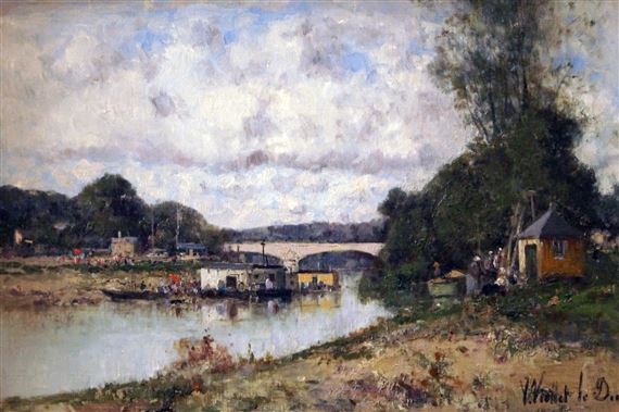 View of a bridge by Victor Viollet-le-Duc