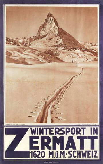 WINTERSPORT IN ZERMATT by Jean Gaberell