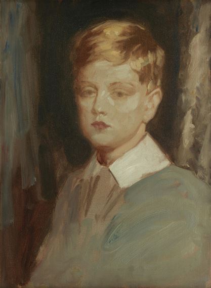 Portrait of a Young Boy, probably Alan Sinclair by Alexander Garden Sinclair