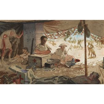 First Aid Camp, North Africa - Ian Eadie