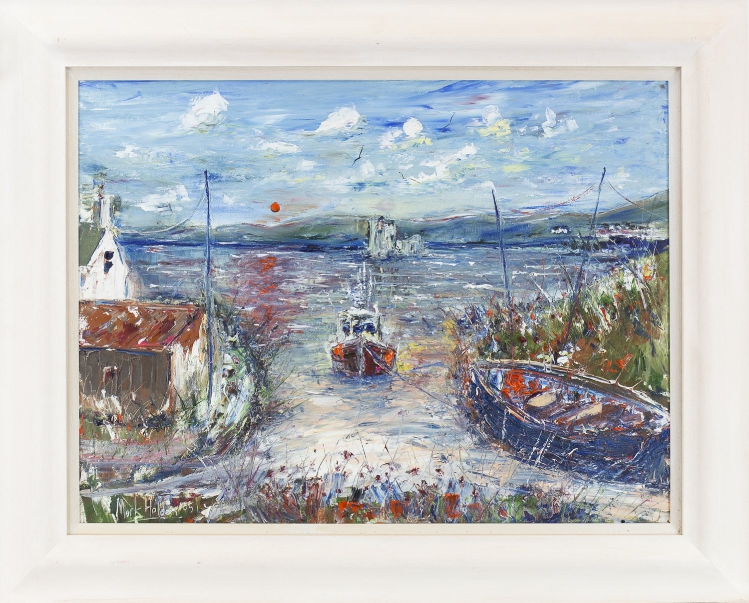 Artwork by Mark Holden, COASTAL VIEW, Made of oil on canvas