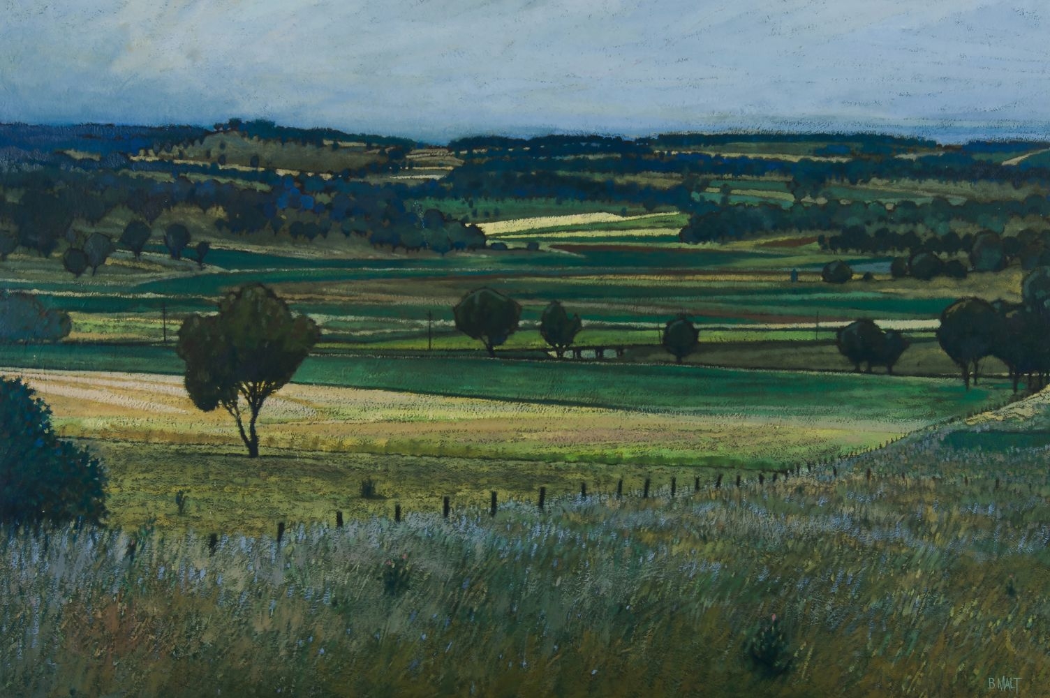 Artwork by Brian D. Malt, Bleak Morning, Made of oil on board