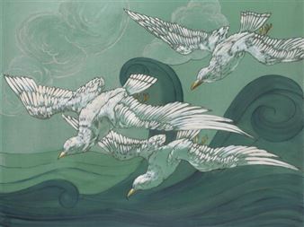 Les Oiseaux et la vague - Peter Behrens