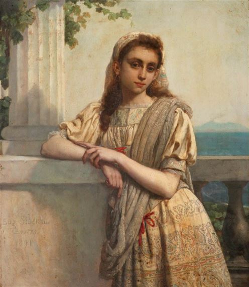 Oriental girl by Eugene Siberdt