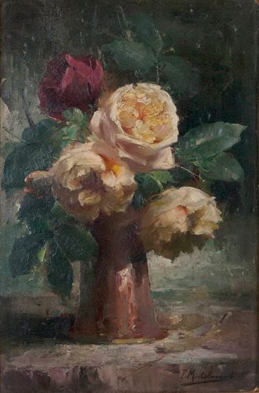 Frans Mortelmans | Still life with roses | MutualArt