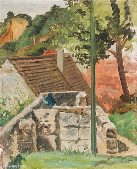 Französisches Bauernhaus by Ludwig von Hofmann