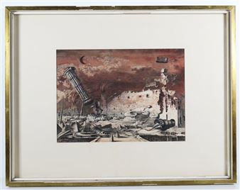 Surreales Architekturbild - R.E. Karsch