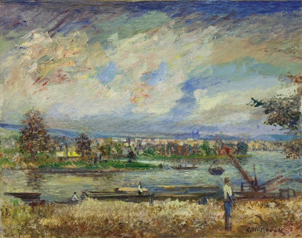 Artwork by Willi Nowak, POHLED NA PRAHU OD SEDLCE, Made of Oil on canvas