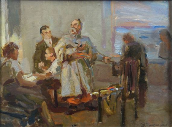 Theaterprobe by Wladimir G. Krikhatzkij, 1939