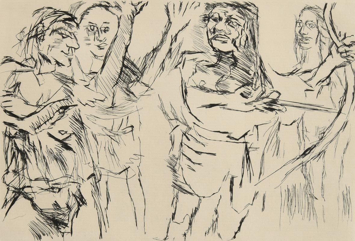 Artwork by Oskar Kokoschka, Untitled, Made of lithograph