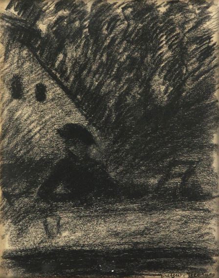 Woman at the table by Georges Creten