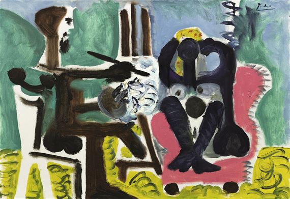 Pablo Picasso、 LE PEINTRE ETSON MODELE Pablo Picasso, Le peintre et son modèle (The Painter and the