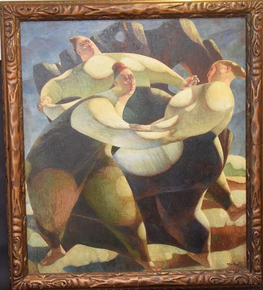 Women Dancing in Moonlight by John Nathaniel Fenton