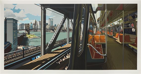 D Train by Richard Estes, 1988