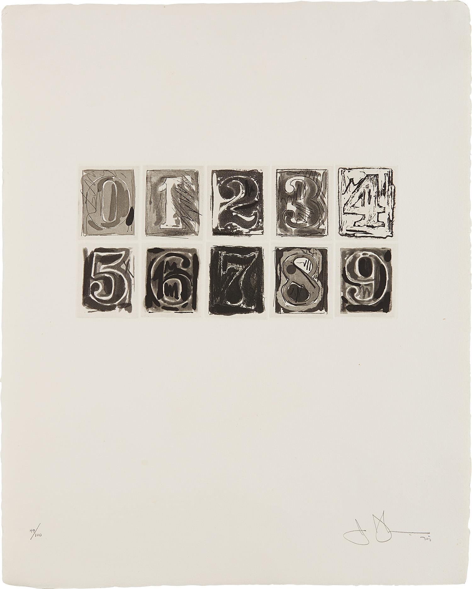 Jasper Johns 09 (1975) MutualArt