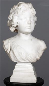 BUST OF CHILD - Godefroid Van Den Kerckhove