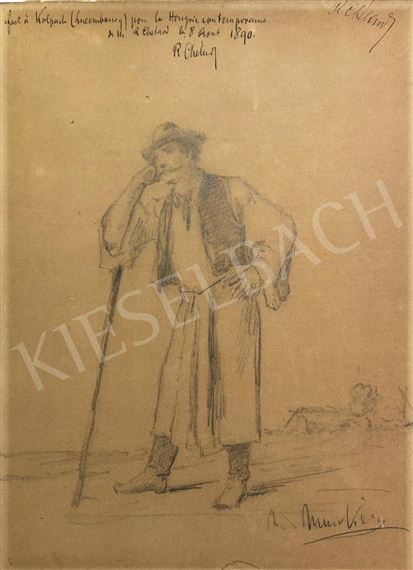 Man Standing by Mihaly Munkacsy