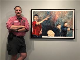 White Artist "Arbitrarily" Paints Portraits of White Nationalists, Some of Whom Have Murdered POC