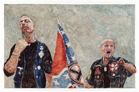 White Man Who Painted Portraits of White Supremacists Feels Victimized, According to a Local Dj of Color