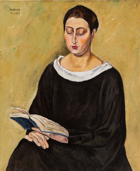 Woman Reading by Simon Mondzain, 1923