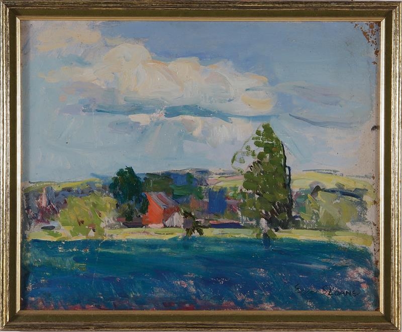 Artwork by Eric Sloane, Summer Long Coastal, Made of Oil on board