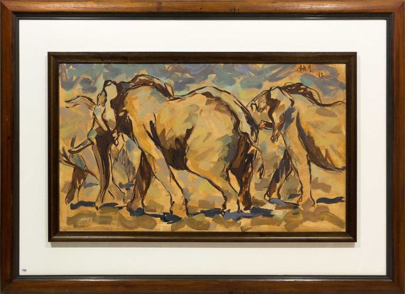 Elephant Herd by Hennie Niemann Junior