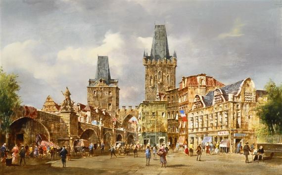 Die Karlsbrücke in Prag by Peter Götz Pallmann