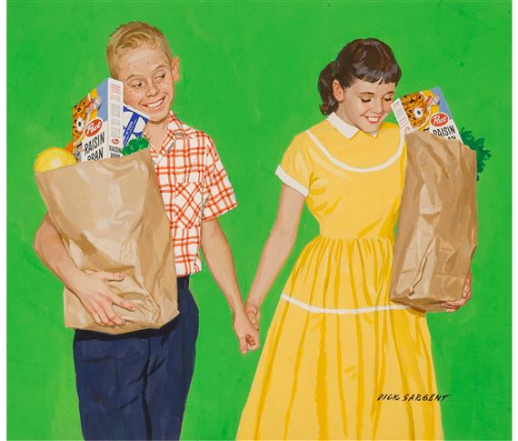 Young Love, Post Cereal advertisement by Richard Sargent