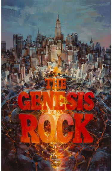 The Genesis Rock, paperback cover by John Conrad Berkey, 1981