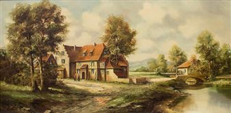 A farmhouse by a stream - Bernd Gagel