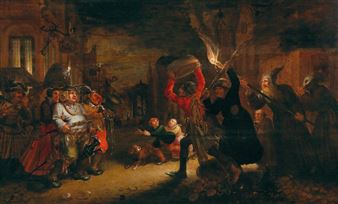 The Struggle between Carnival and Lent - David Vinckboons