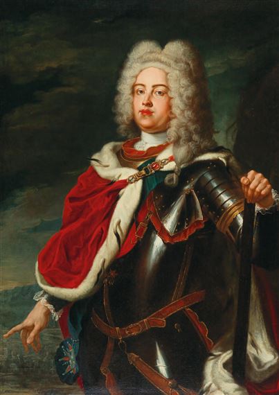 Adám Mányoki | A state portrait of Frederick August II (1696) | MutualArt