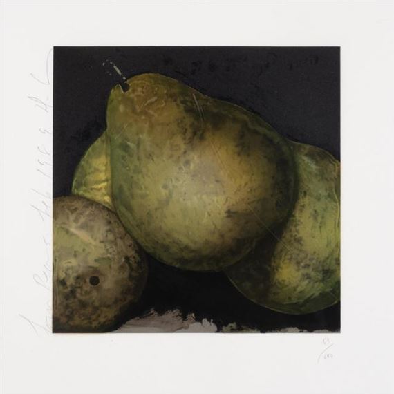 FOUR PEARS by Donald Sultan, 1989