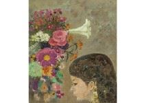 Flower and Girl - Iwao Kitamura