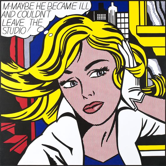 Roy Lichtenstein | M.Maybe (1965) | MutualArt