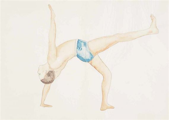 Konvolut von vier Blatt Handzeichnungen. by Ulla von Brandenburg, 2001-2003