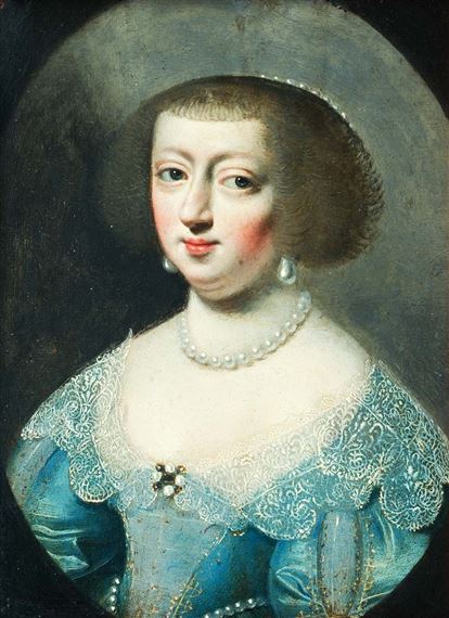 Charles Beaubrun Portrait D Anne D Autriche Mutualart