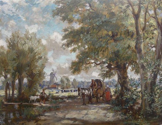 Pejzaz zulawski by Albert Lipczinski