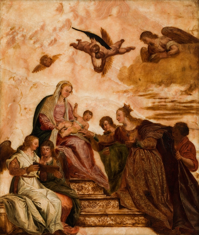 Paolo Veronese | The mystical marriage of Saint Catherine | MutualArt
