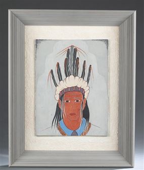 Choctaw buzzard headdress -- mark of a doctor - Terry C. Saul