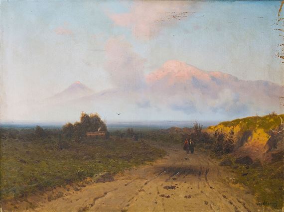 The road to Ararat by Georgii Zakharovitch Bashindzhagian, 1897