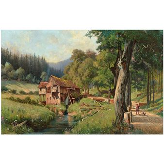Black forest saw mill - Franz Xaver  von Riedmüller