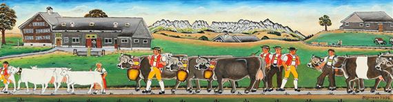 Alpfahrt by Josef Manser, 1996