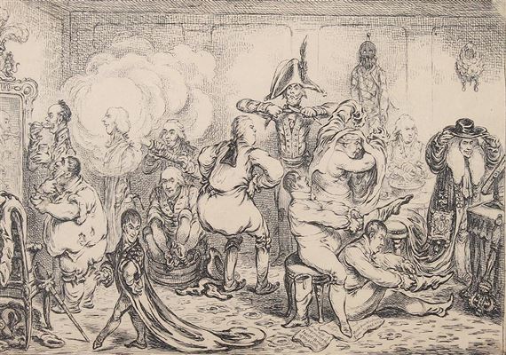 "Making Decent" by James Gillray, February 20,1806