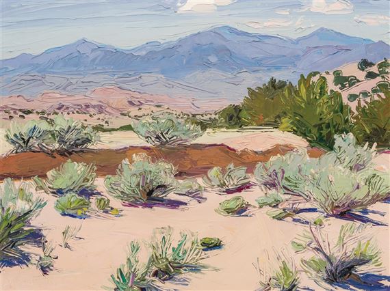 Jemez View with Chamisas by Louisa McElwain, 1991