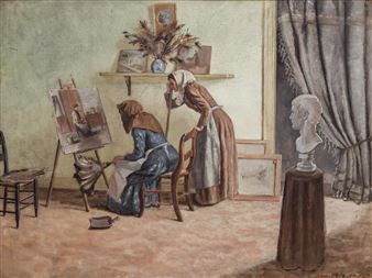 The Artist's Studio - Irving E. Hurlburt