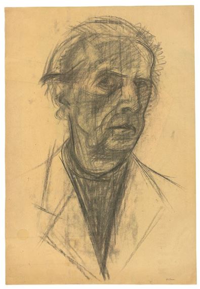 Selbstbildnis, den Kopf nach rechts gewandt